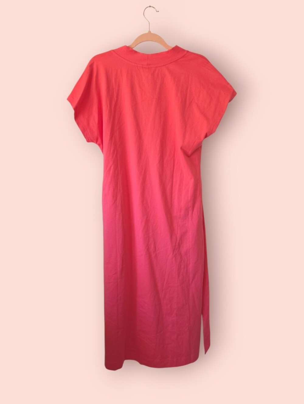 NWT Tommy Bahama Islandscape Jersey Midi Dress Melon Berry Size M - Picture 8 of 9